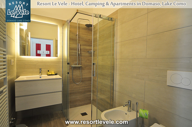 Hotel Resort Le Vele Domaso Comomeer - dubbele kamer met balkon